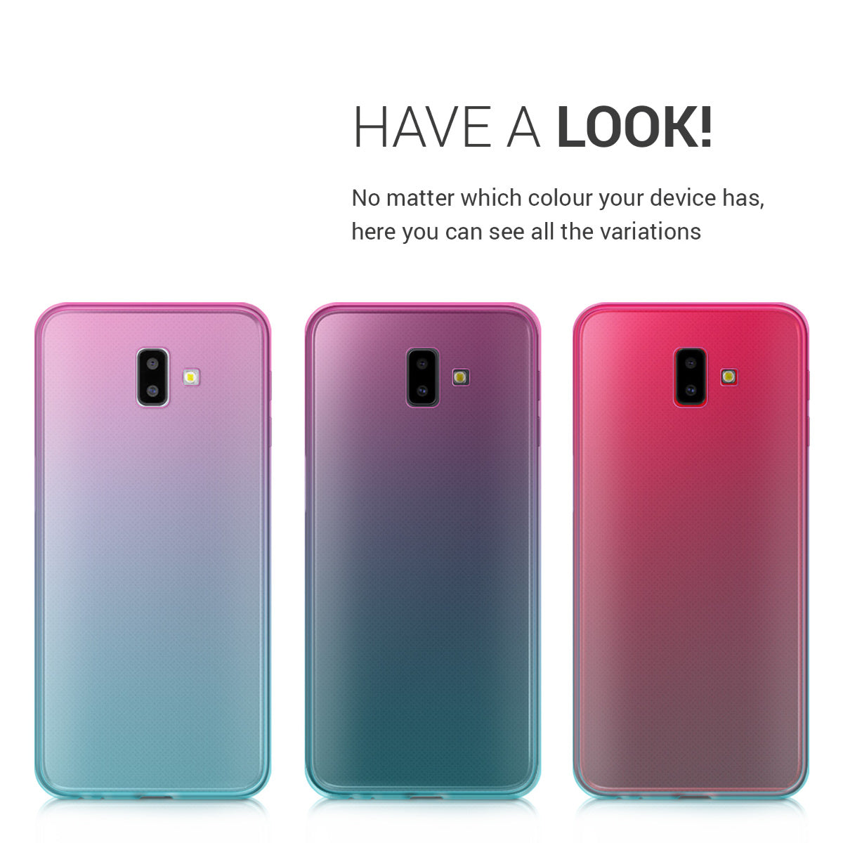 Samsung Galaxy J6+ / J6 Plus DUOS Handyhülle Regenbogen Farbverlauf