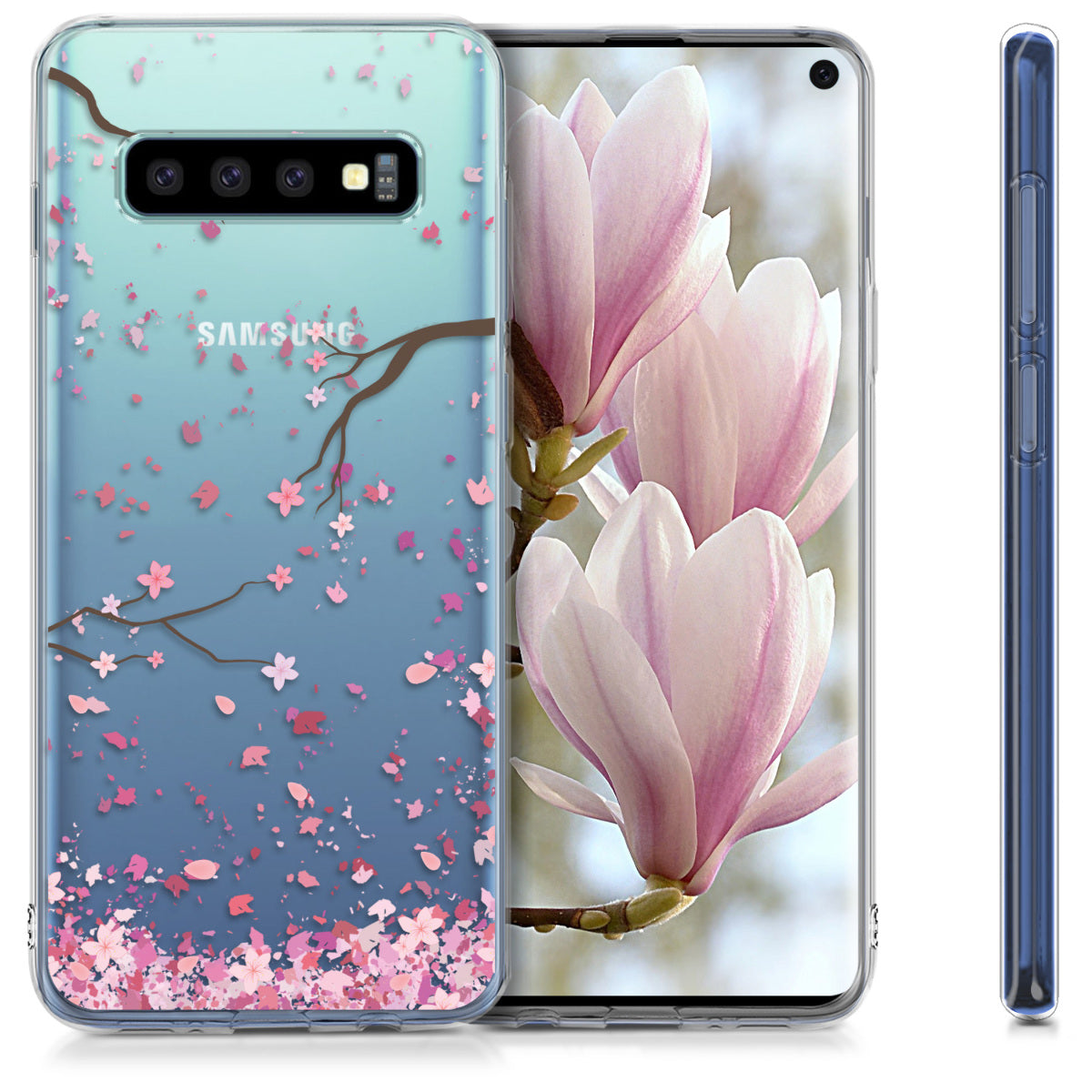 kwmobile Case kompatibel mit Samsung Galaxy S10 - Hülle Silikon transparent