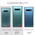 kwmobile Case kompatibel mit Samsung Galaxy S10 - Hülle Silikon transparent