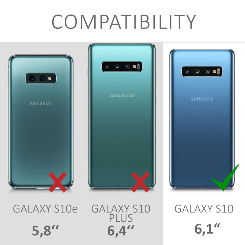 kwmobile Case kompatibel mit Samsung Galaxy S10 - Hülle Silikon transparent