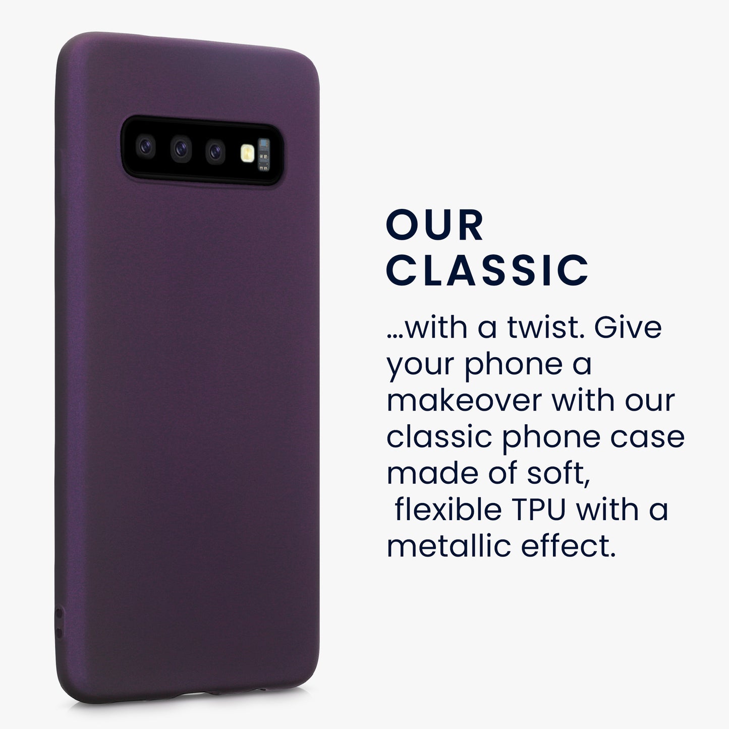 Samsung Galaxy S10 Silikon Handyhülle Metallic