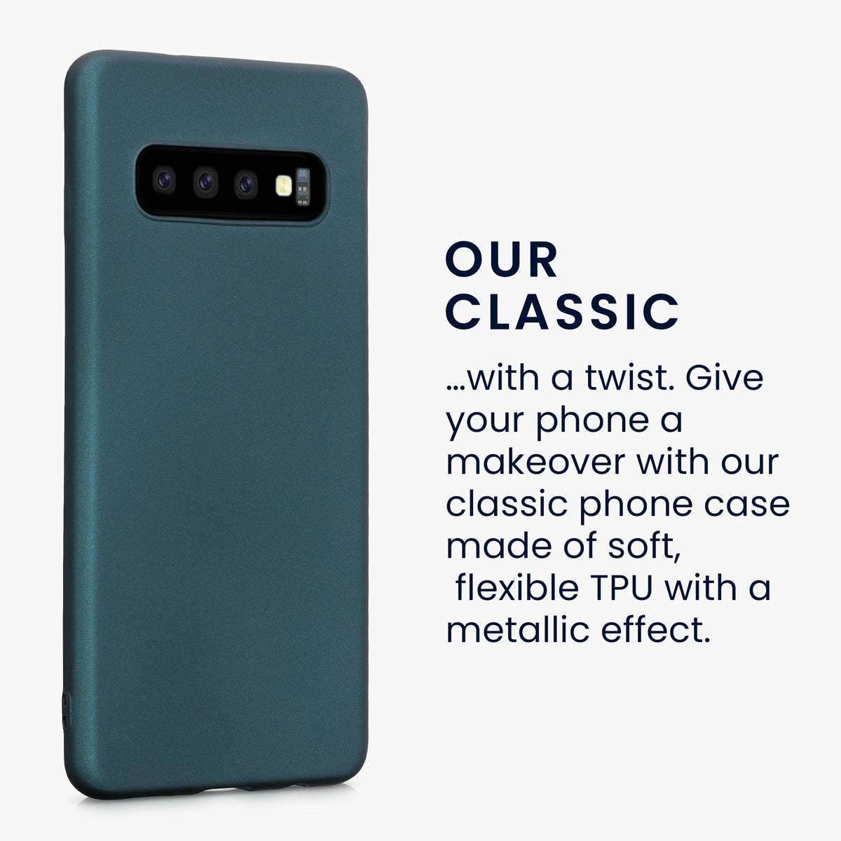 Samsung Galaxy S10 Silikon Handyhülle Metallic