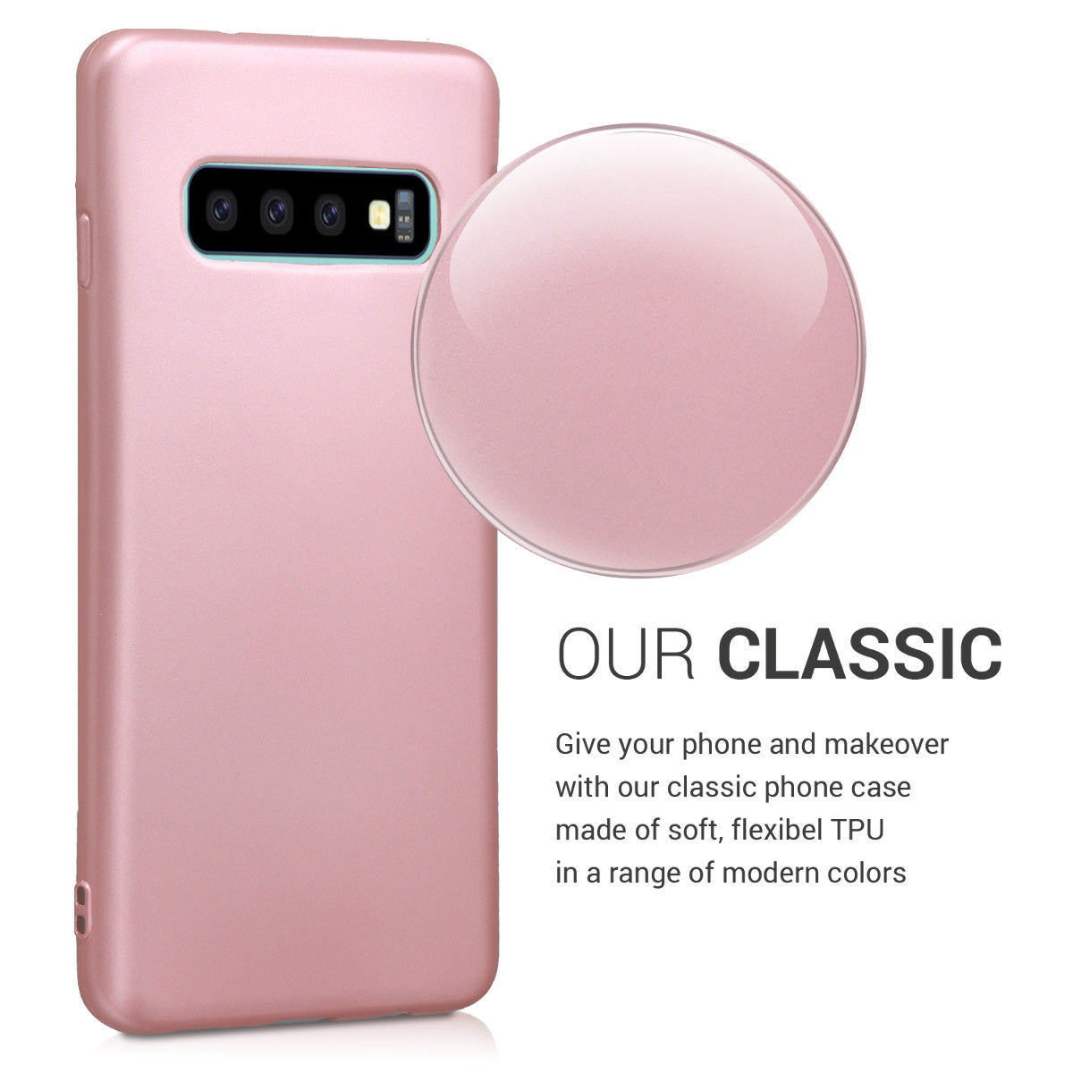 Samsung Galaxy S10 Silikon Handyhülle Metallic