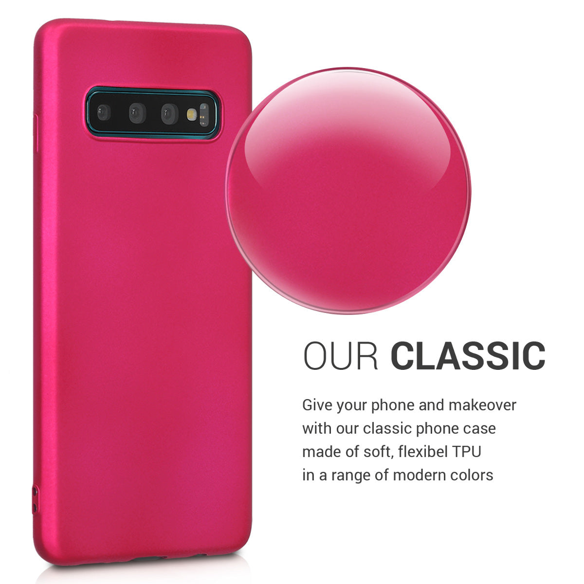 Samsung Galaxy S10 Silikon Handyhülle Metallic