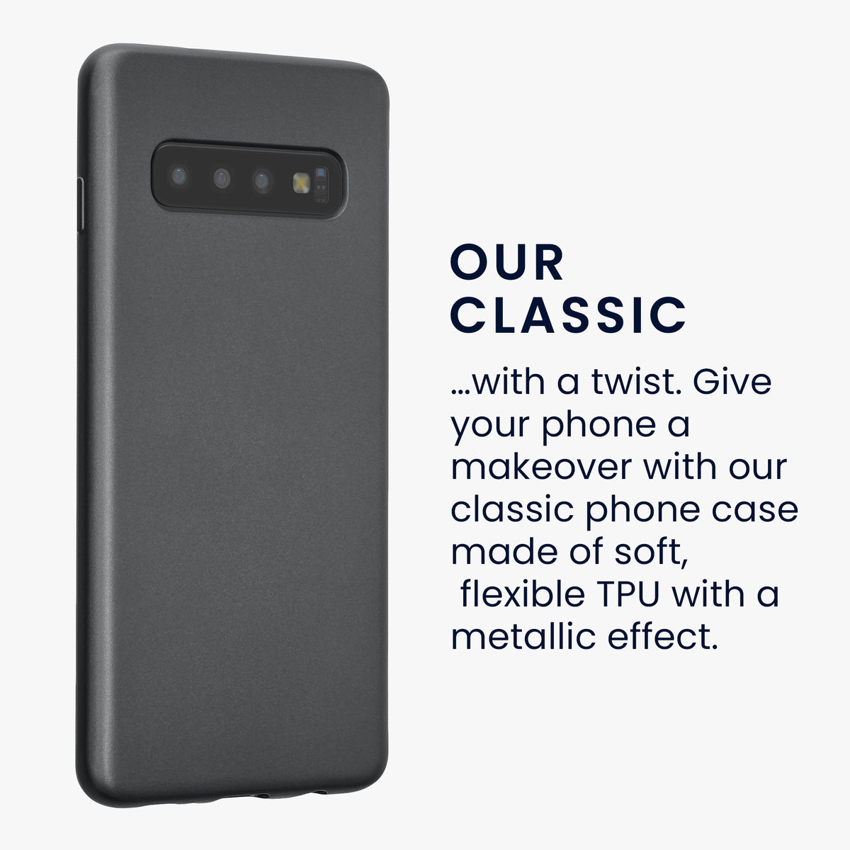 Samsung Galaxy S10 Silikon Handyhülle Metallic