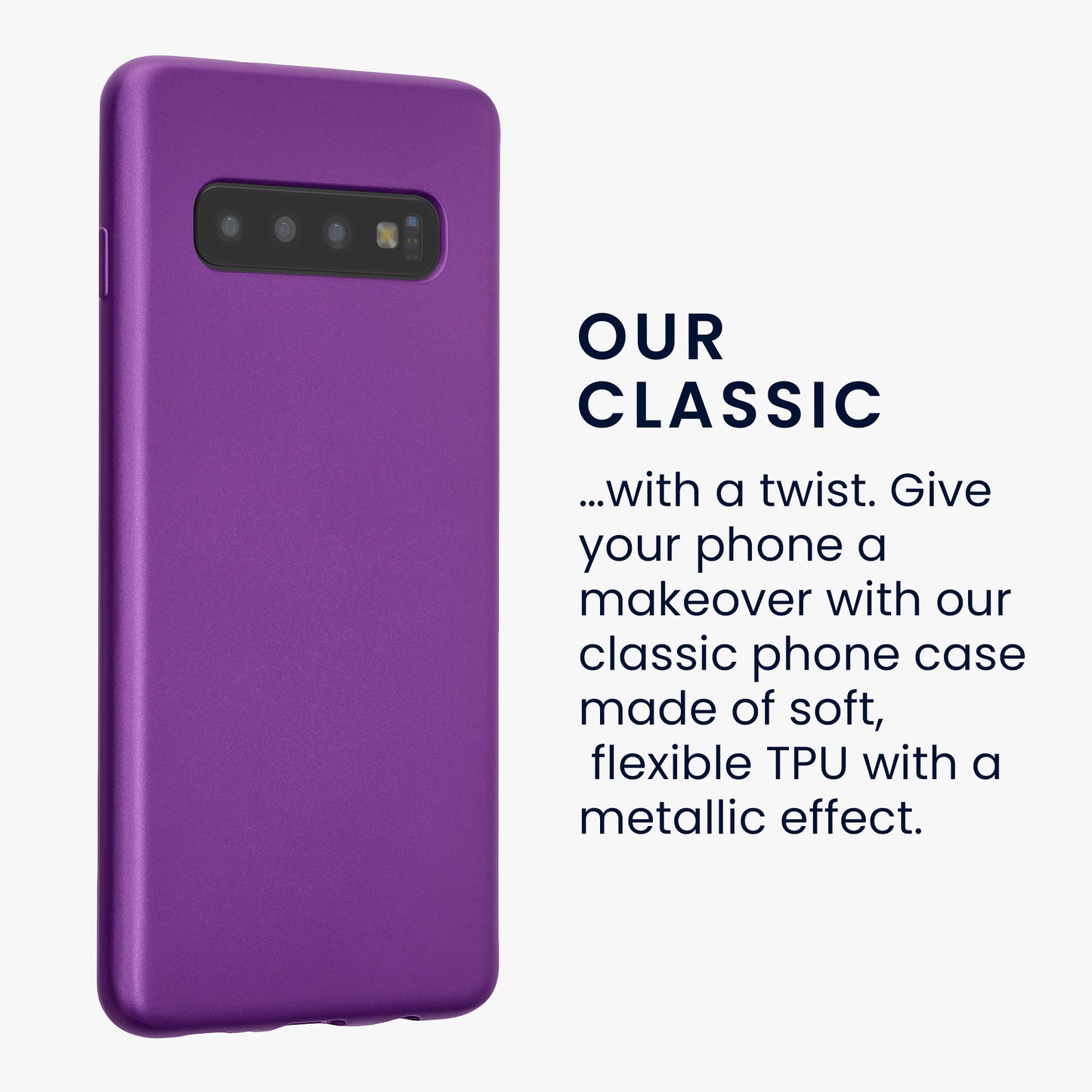 Samsung Galaxy S10 Silikon Handyhülle Metallic