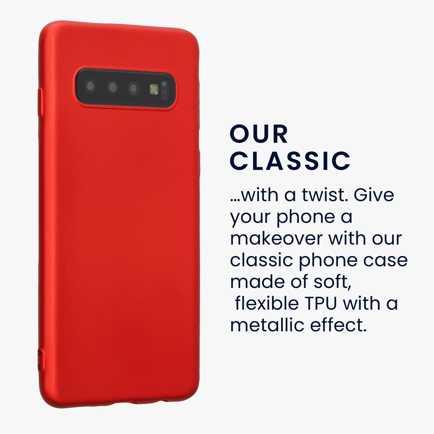 Samsung Galaxy S10 Silikon Handyhülle Metallic