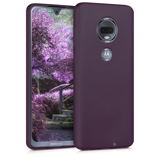 kwmobile Handyhülle für Motorola Moto G7 / Moto G7 Plus Hülle - Silikon Case schimmernd - Schutzhülle Cover