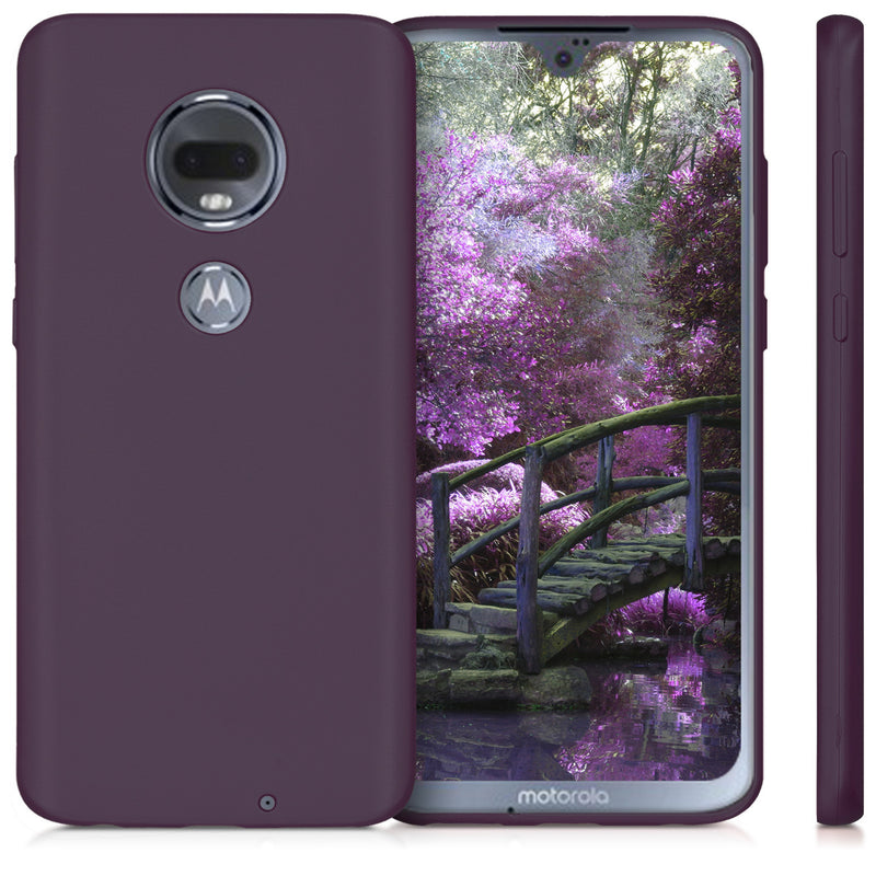 kwmobile Handyhülle für Motorola Moto G7 / Moto G7 Plus Hülle - Silikon Case schimmernd - Schutzhülle Cover