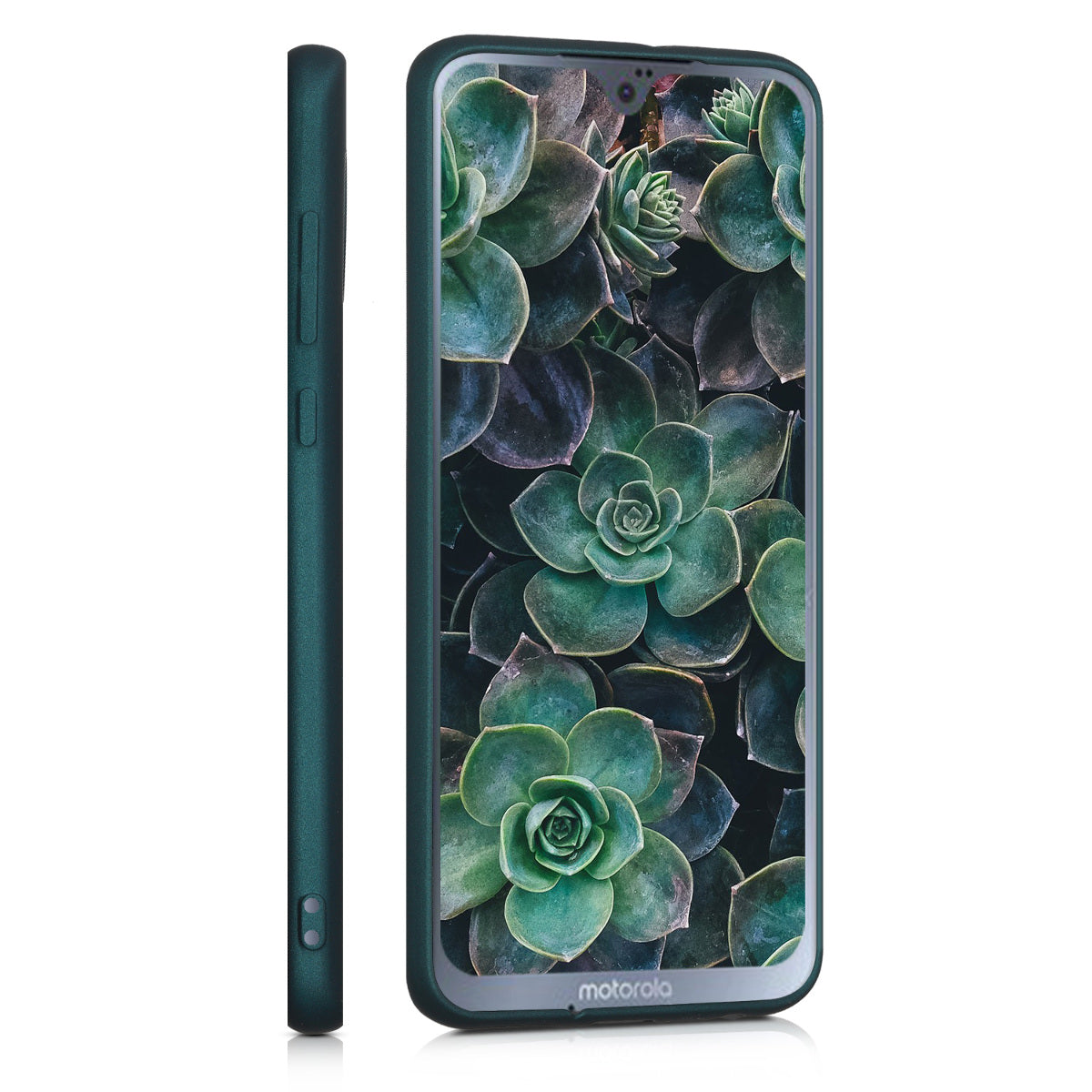 kwmobile Handyhülle für Motorola Moto G7 / Moto G7 Plus Hülle - Silikon Case schimmernd - Schutzhülle Cover