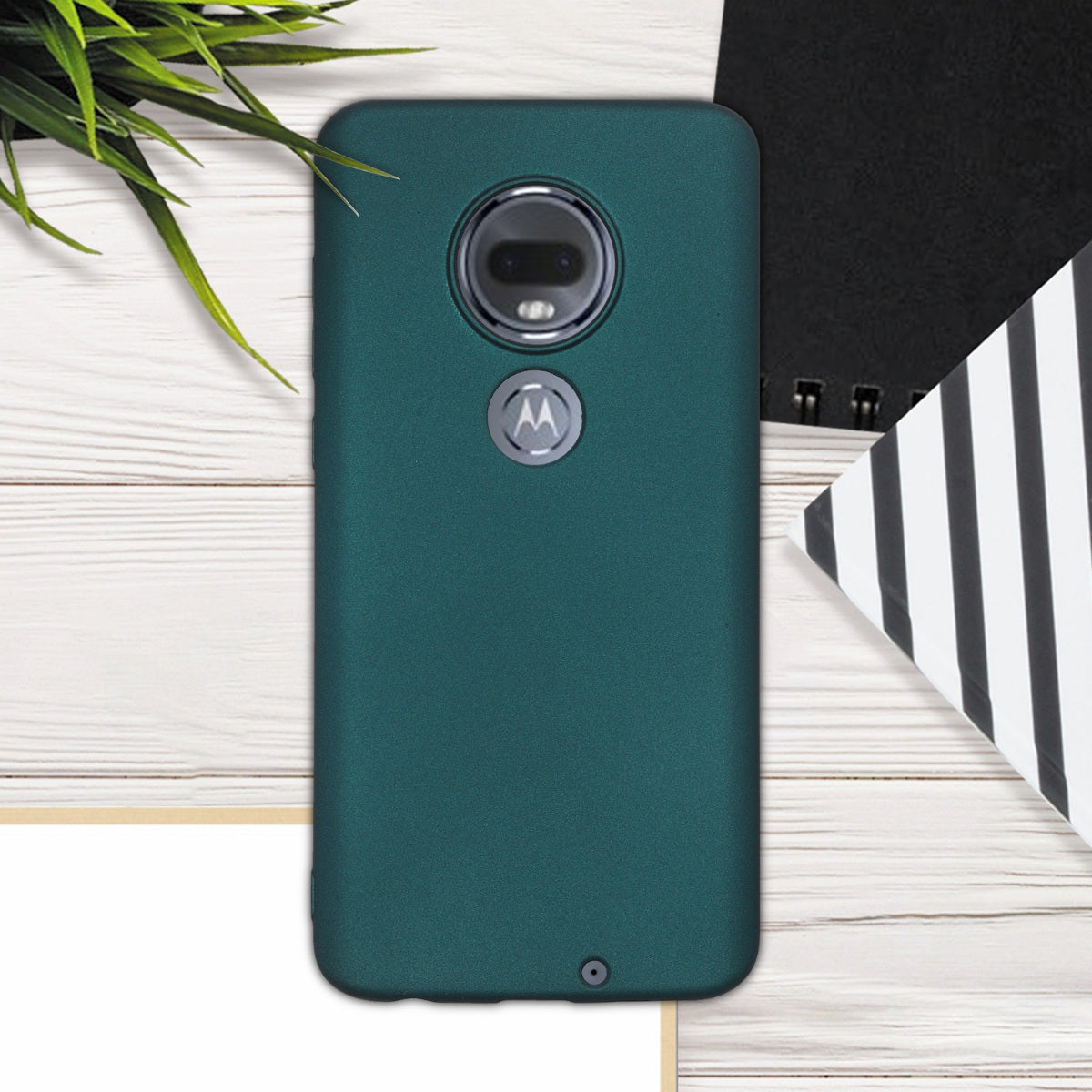 kwmobile Handyhülle für Motorola Moto G7 / Moto G7 Plus Hülle - Silikon Case schimmernd - Schutzhülle Cover
