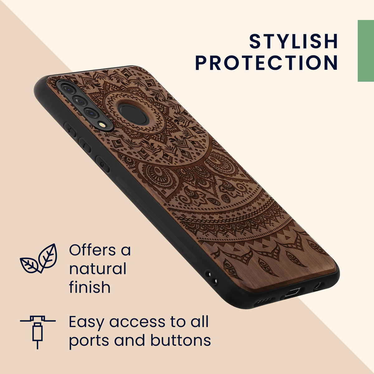 Huawei P30 Lite stoßfestes Hardcase mit TPU Bumper