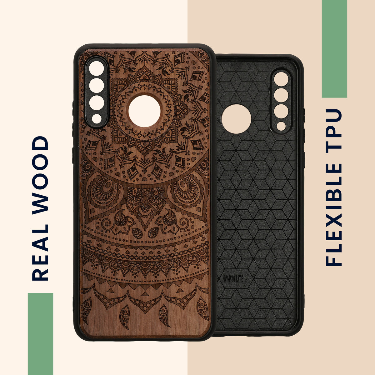 Huawei P30 Lite stoßfestes Hardcase mit TPU Bumper