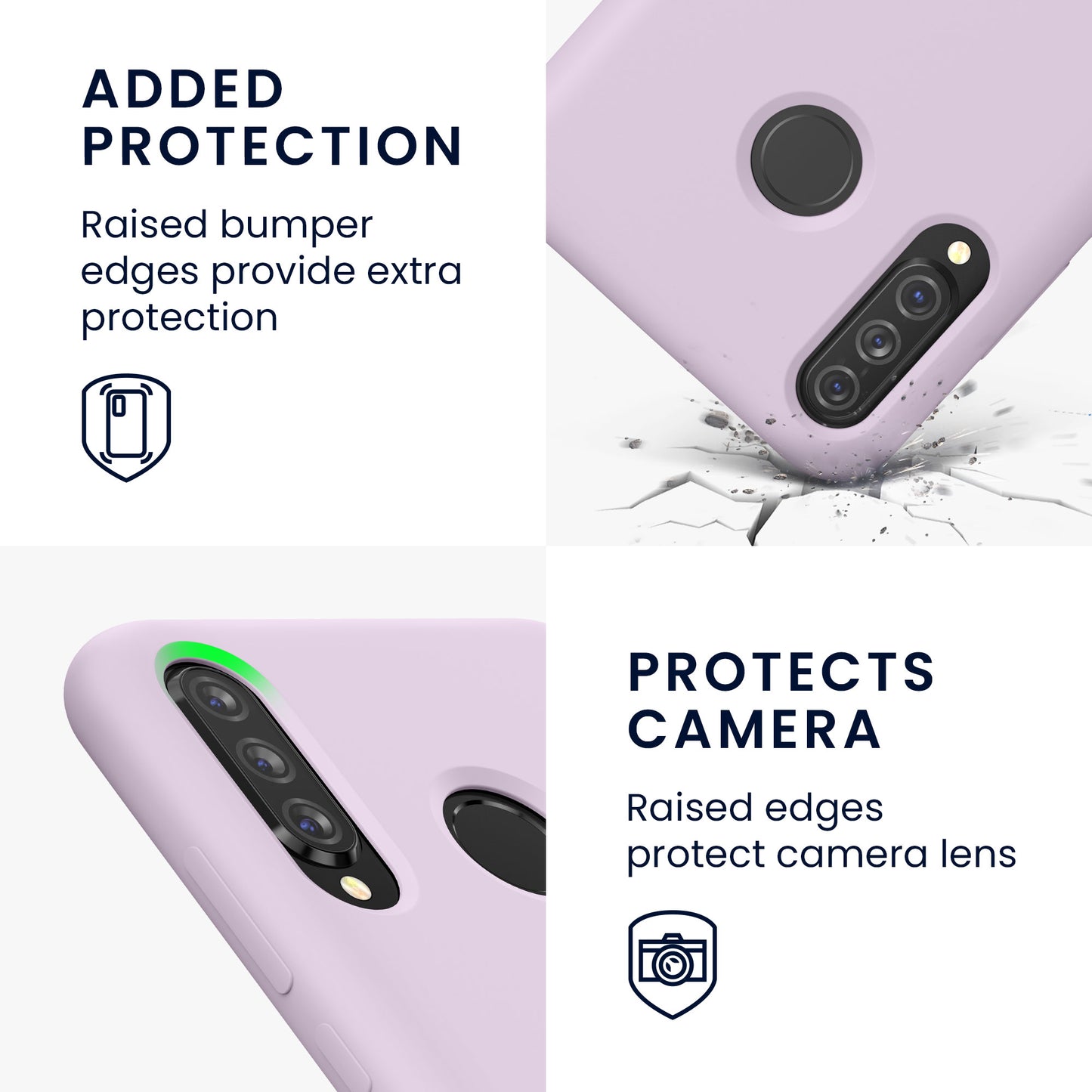 Huawei P30 Lite Gummierte Silikon Handyhülle