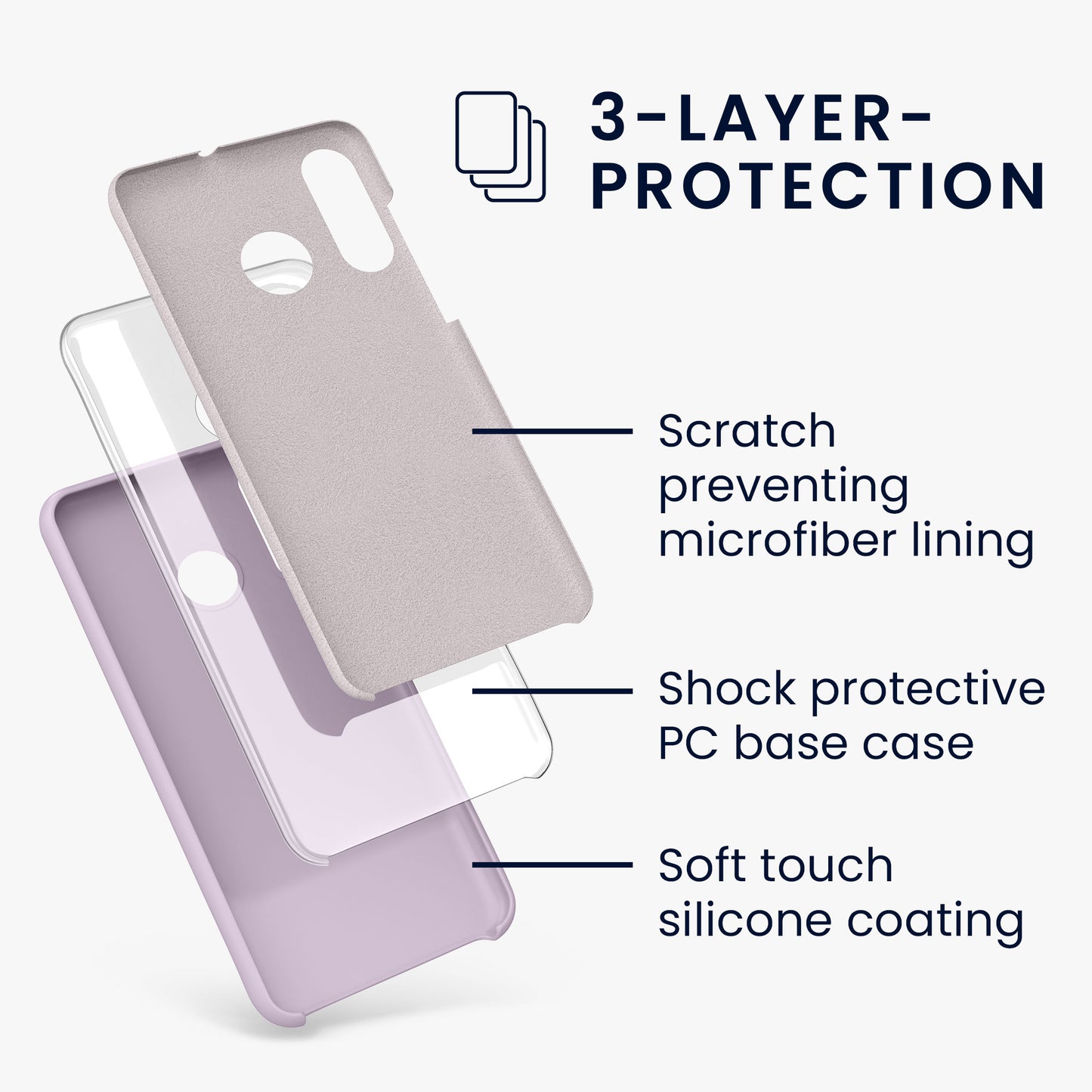 Huawei P30 Lite Gummierte Silikon Handyhülle