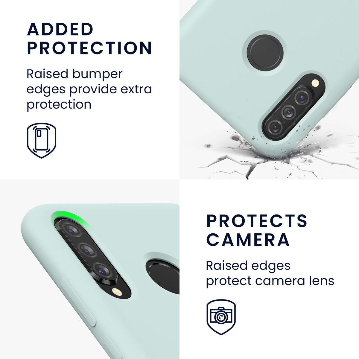 Huawei P30 Lite Gummierte Silikon Handyhülle