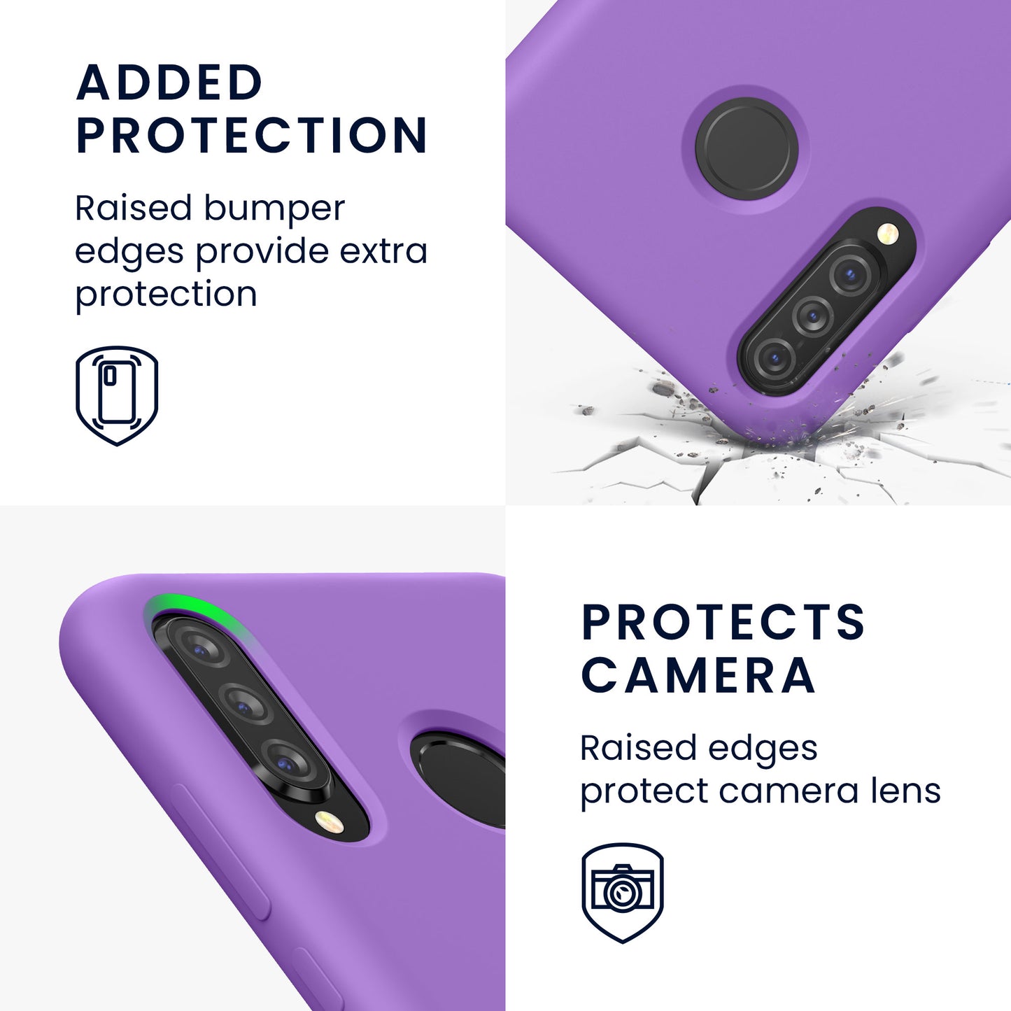 Huawei P30 Lite Gummierte Silikon Handyhülle