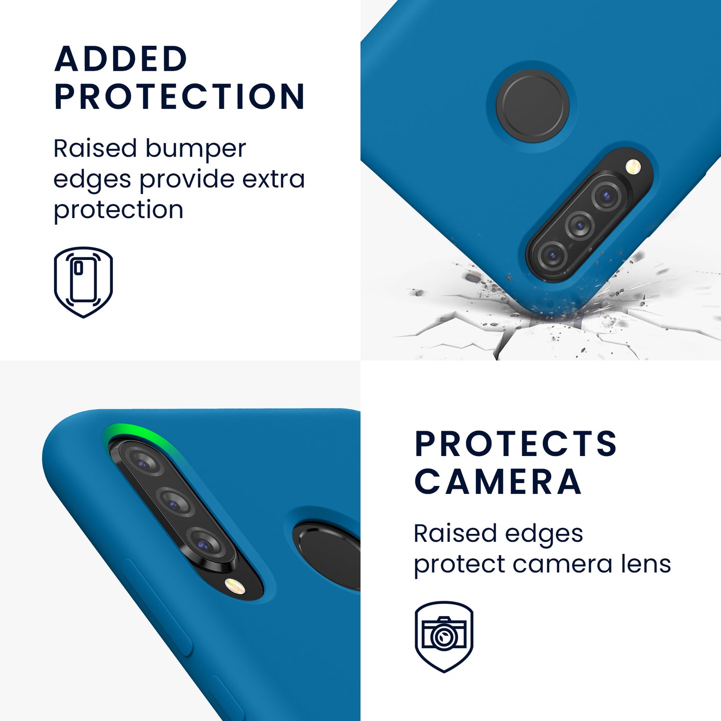 Huawei P30 Lite Gummierte Silikon Handyhülle