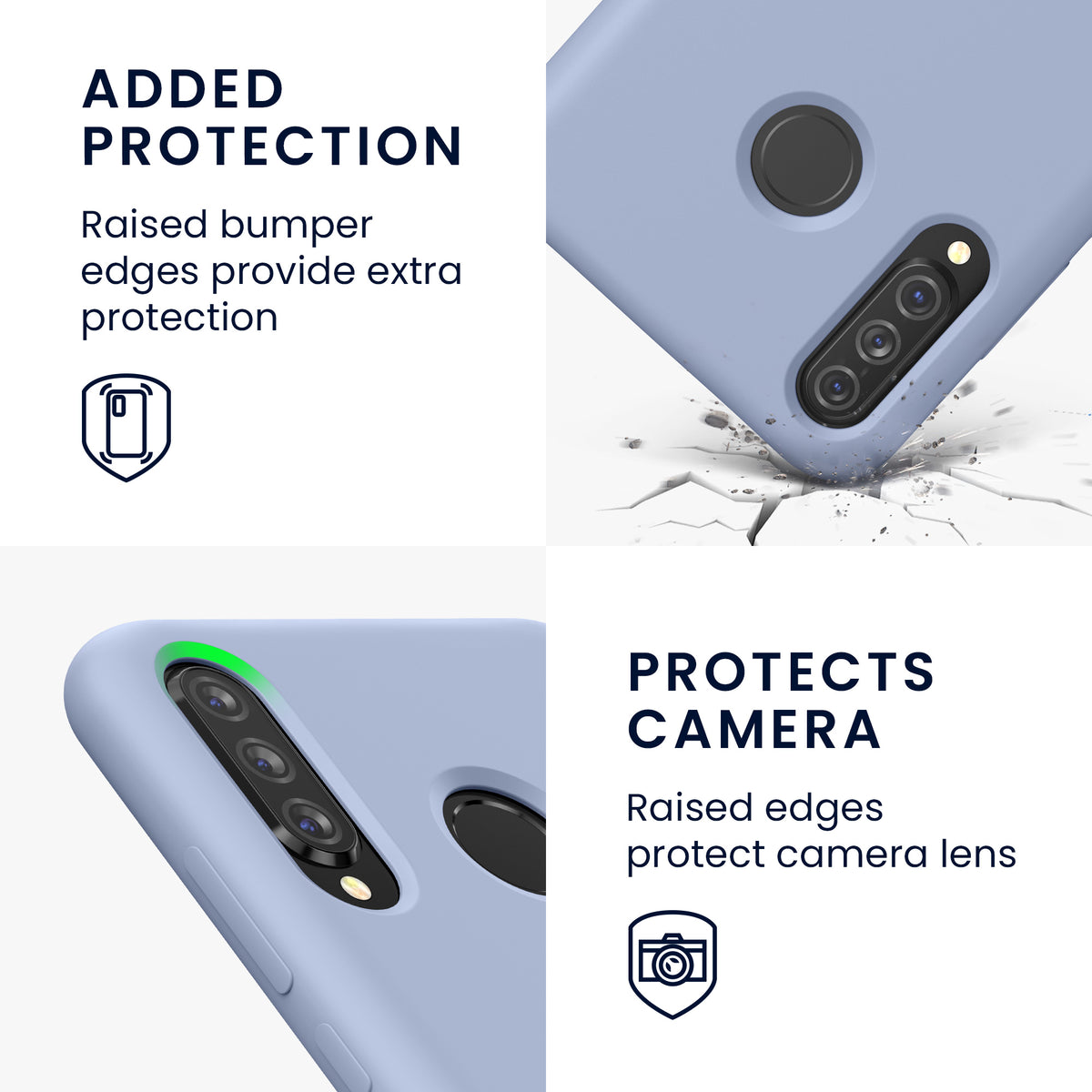 Huawei P30 Lite Gummierte Silikon Handyhülle