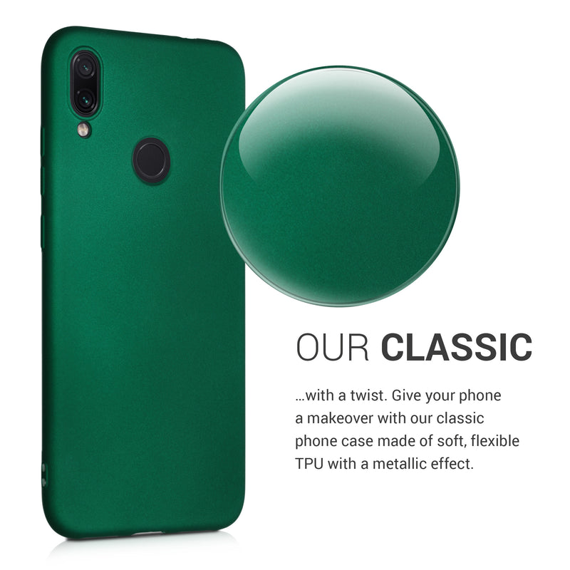 TPU Hülle für Xiaomi Redmi Note 7 / Note 7 Pro in Metallic Dunkelgrün