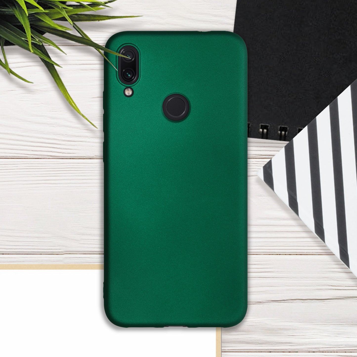 TPU Hülle für Xiaomi Redmi Note 7 / Note 7 Pro in Metallic Dunkelgrün