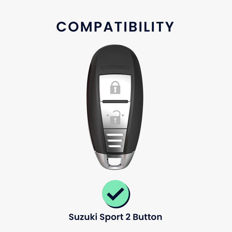 kwmobile Schlüsselhülle für Suzuki Sport 2-Tasten Autoschlüssel Keyless Go Hülle - Autoschlüssel Schlüssel Hülle - Schlüsselschutz Gehäuse