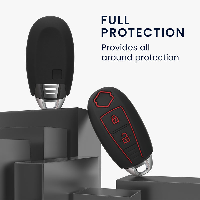 kwmobile Schlüsselhülle für Suzuki Sport 2-Tasten Autoschlüssel Keyless Go Hülle - Autoschlüssel Schlüssel Hülle - Schlüsselschutz Gehäuse