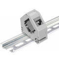 kwmobile Keystone Modul und Hutschienenadapter Set - passt auf genormte Hutschiene - 2x CAT 6A Module 2x Halter - RJ45