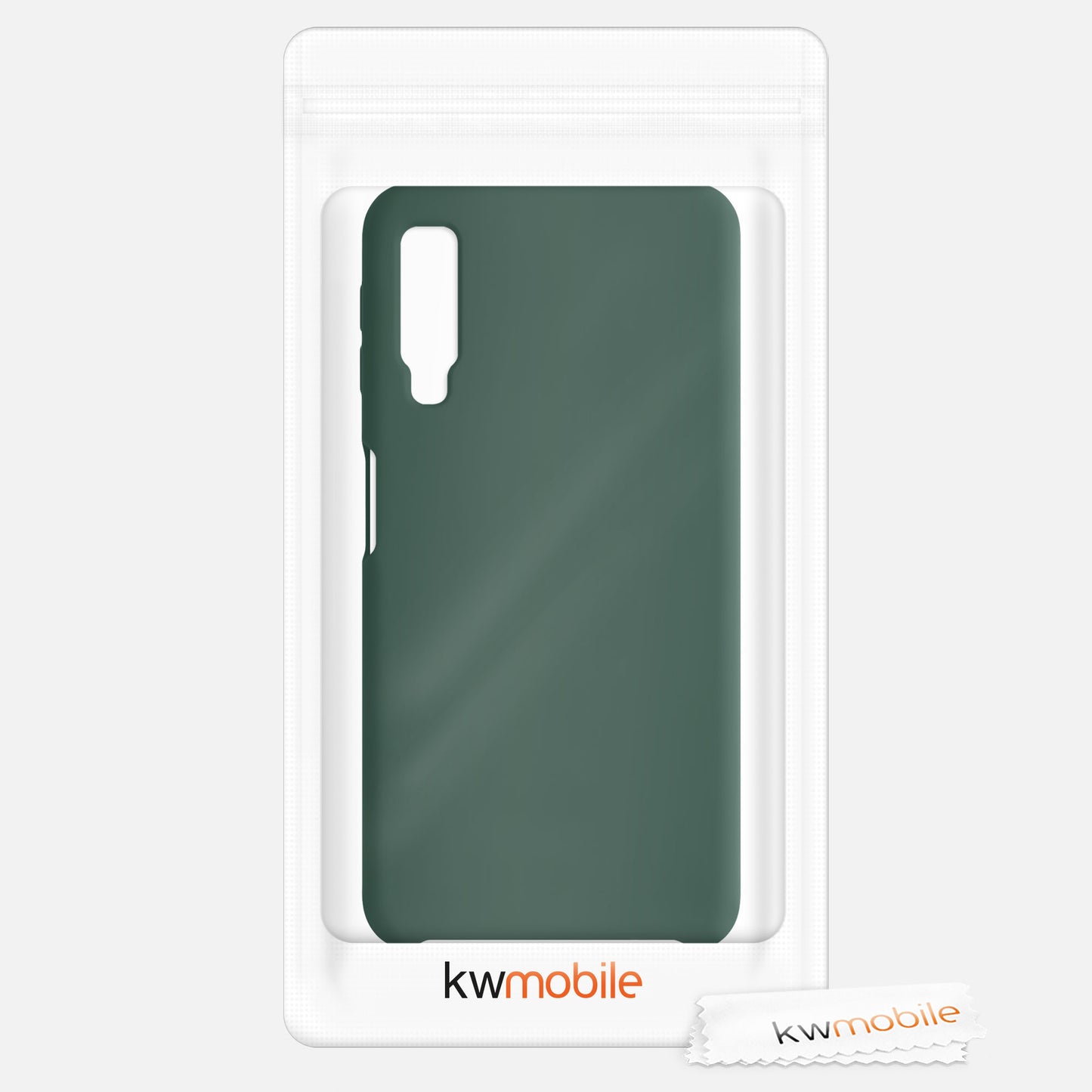 kwmobile Handyhülle für Samsung Galaxy A7 (2018) Hülle - Case Silikon - Kabelloses Laden - Schutzhülle Cover