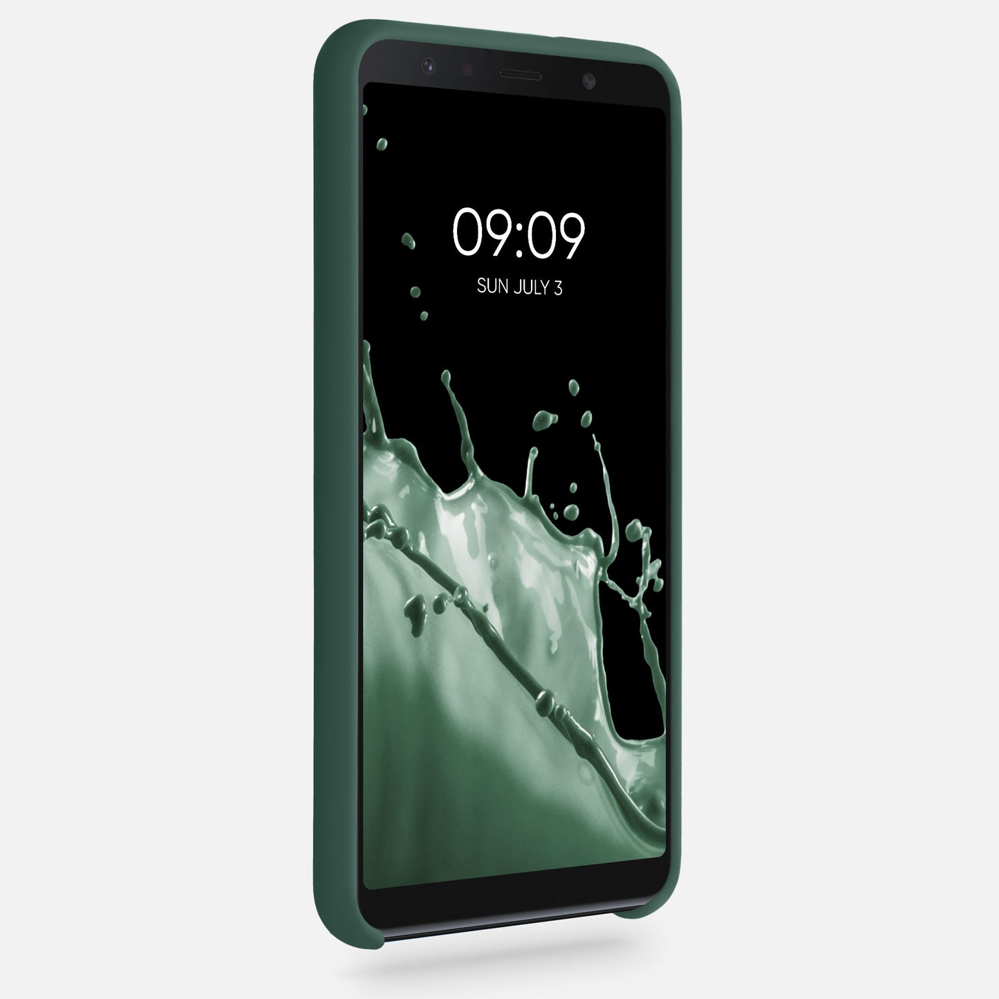 kwmobile Handyhülle für Samsung Galaxy A7 (2018) Hülle - Case Silikon - Kabelloses Laden - Schutzhülle Cover