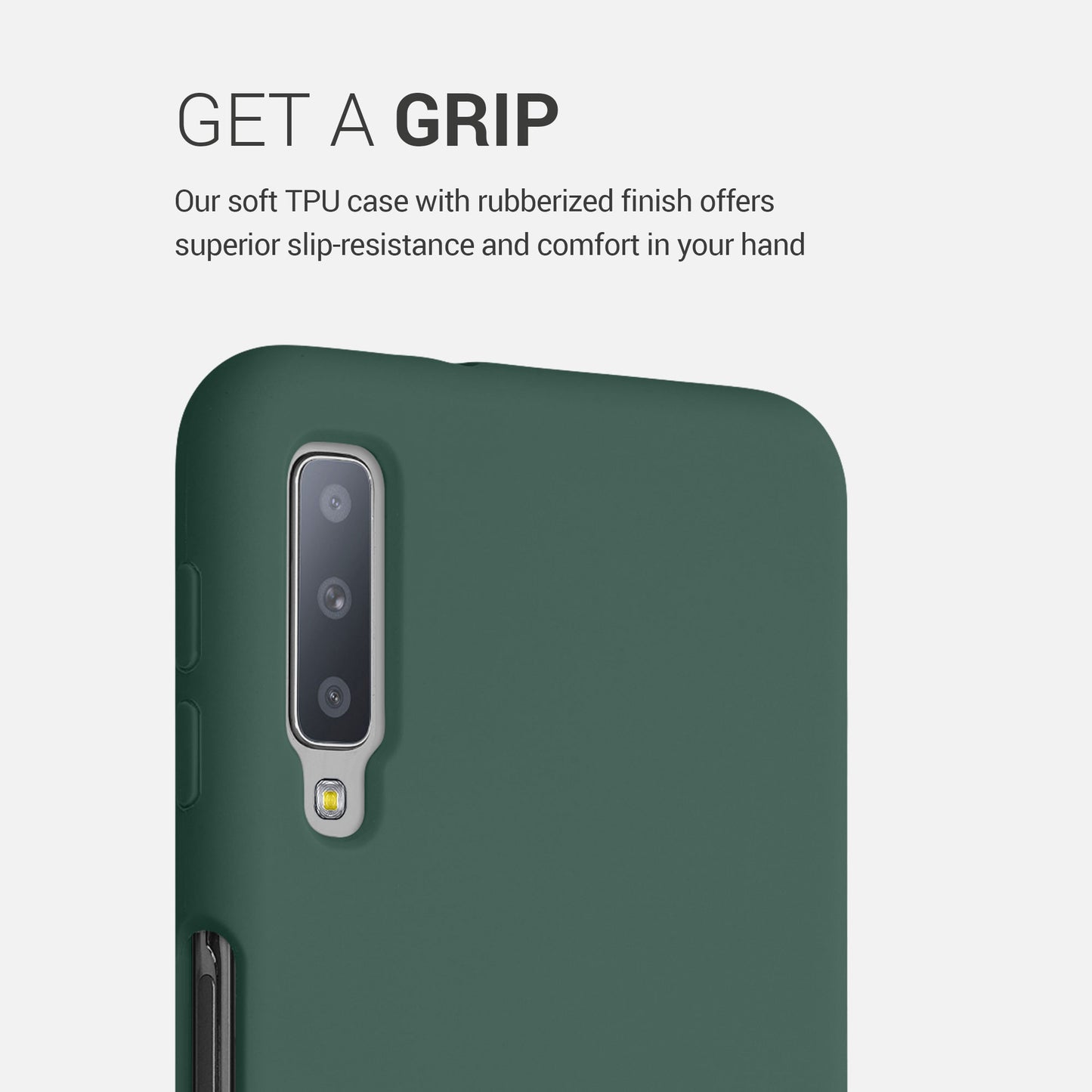 kwmobile Handyhülle für Samsung Galaxy A7 (2018) Hülle - Case Silikon - Kabelloses Laden - Schutzhülle Cover