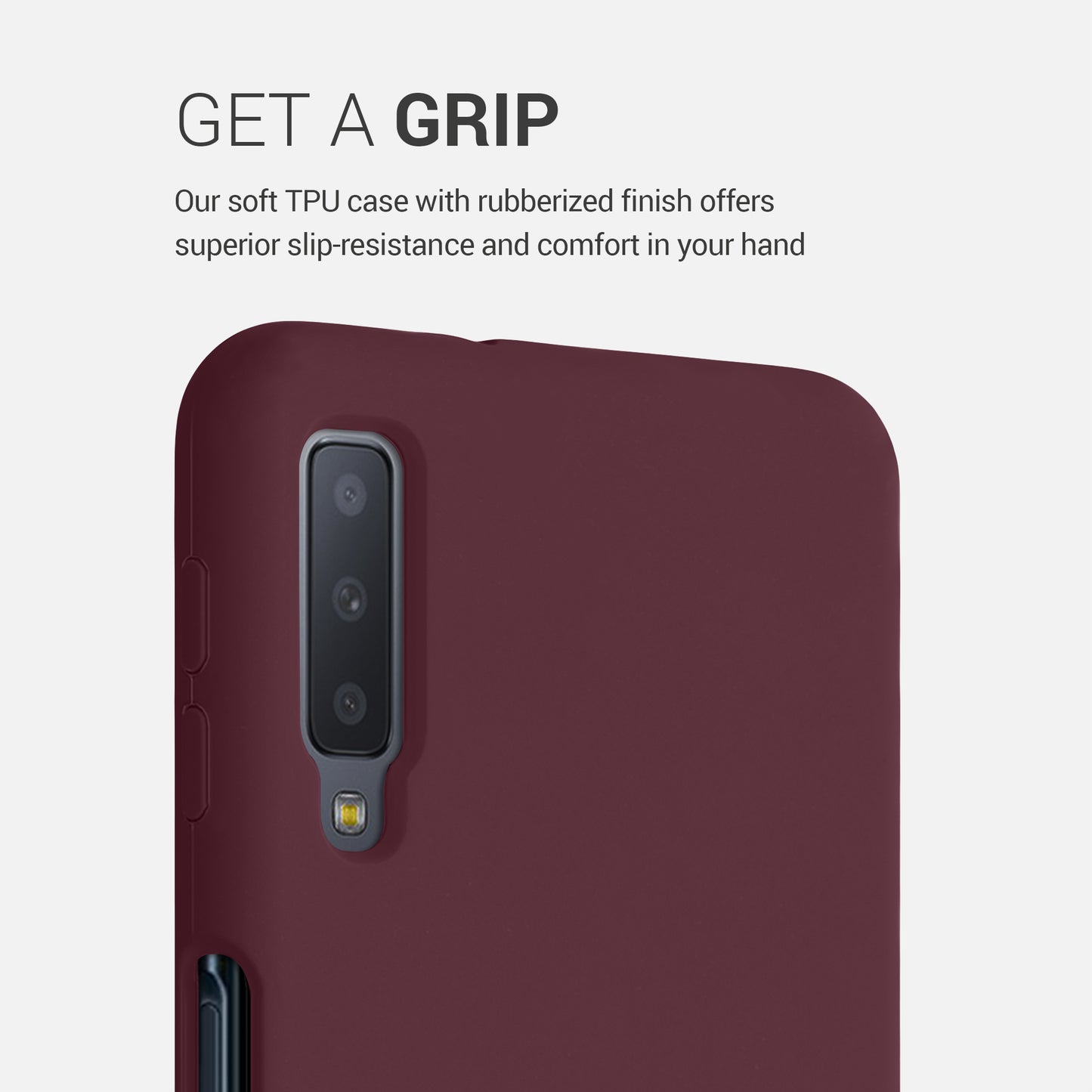 kwmobile Handyhülle für Samsung Galaxy A7 (2018) Hülle - Case Silikon - Kabelloses Laden - Schutzhülle Cover