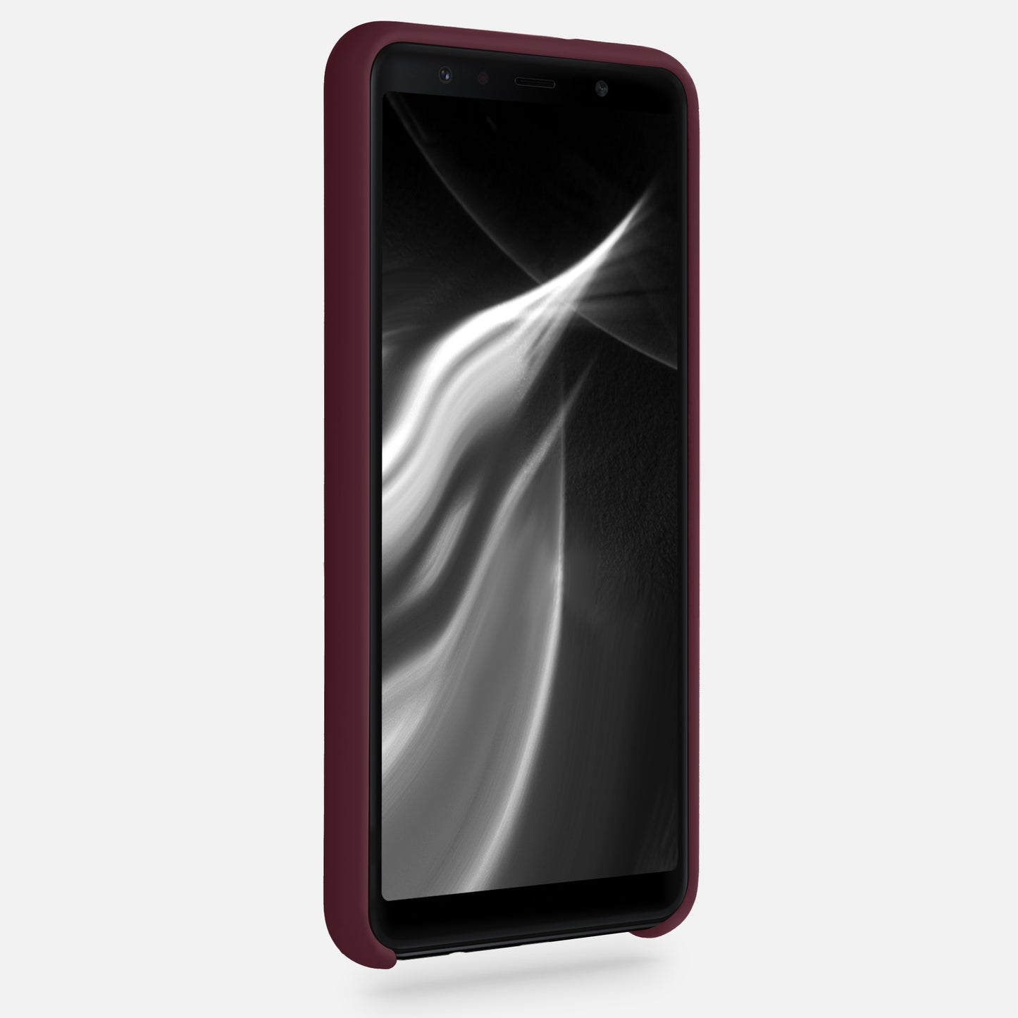 kwmobile Handyhülle für Samsung Galaxy A7 (2018) Hülle - Case Silikon - Kabelloses Laden - Schutzhülle Cover