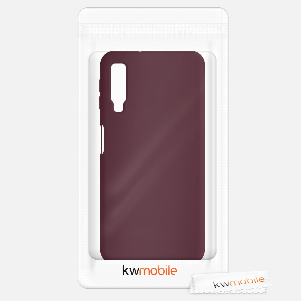 kwmobile Handyhülle für Samsung Galaxy A7 (2018) Hülle - Case Silikon - Kabelloses Laden - Schutzhülle Cover