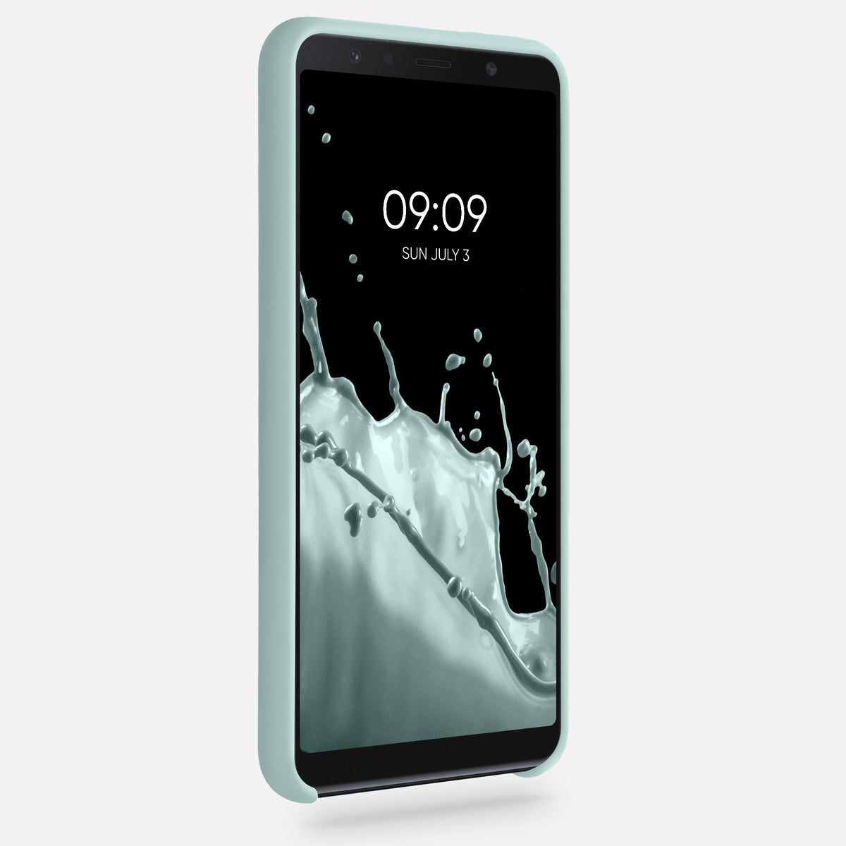 kwmobile Handyhülle für Samsung Galaxy A7 (2018) Hülle - Case Silikon - Kabelloses Laden - Schutzhülle Cover