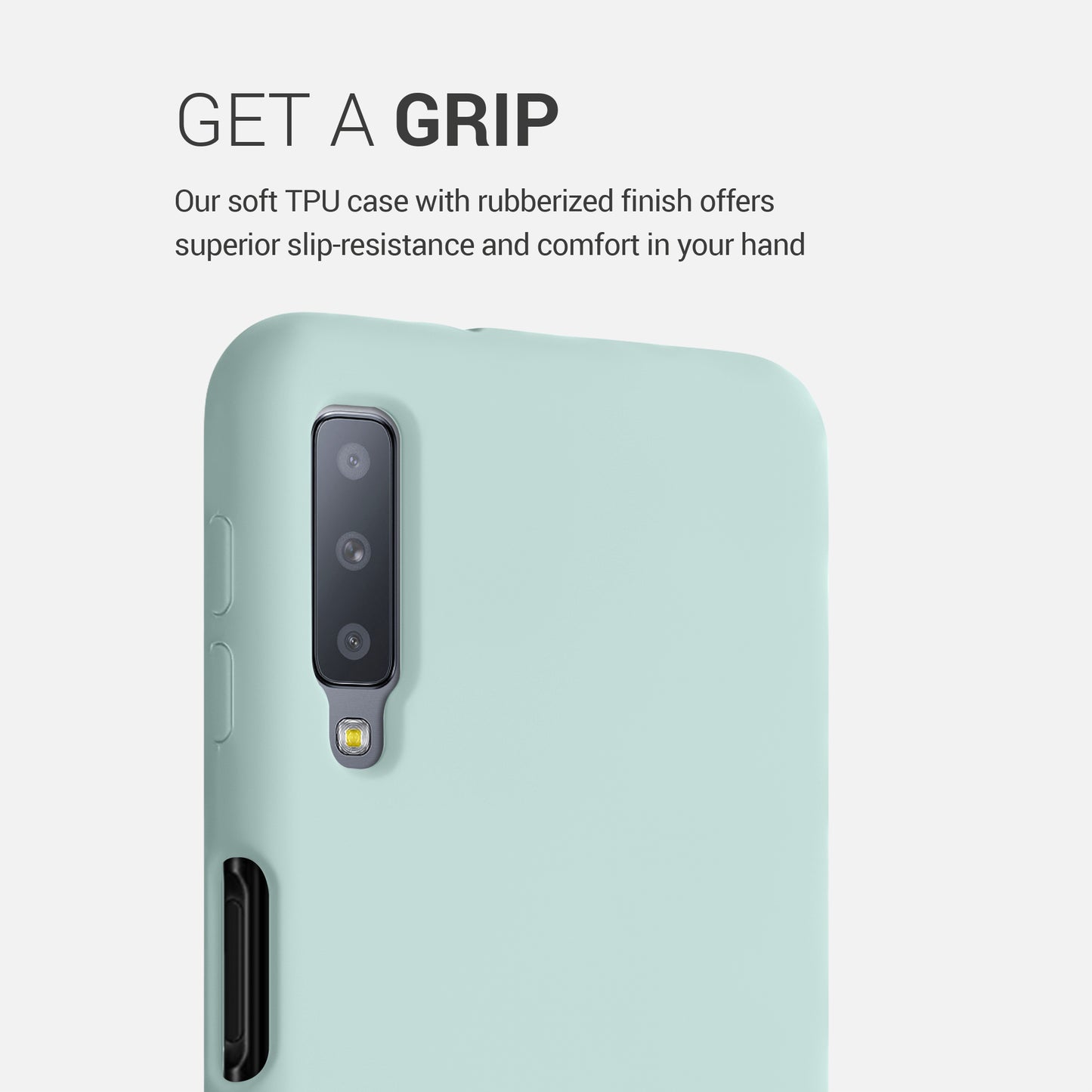 kwmobile Handyhülle für Samsung Galaxy A7 (2018) Hülle - Case Silikon - Kabelloses Laden - Schutzhülle Cover