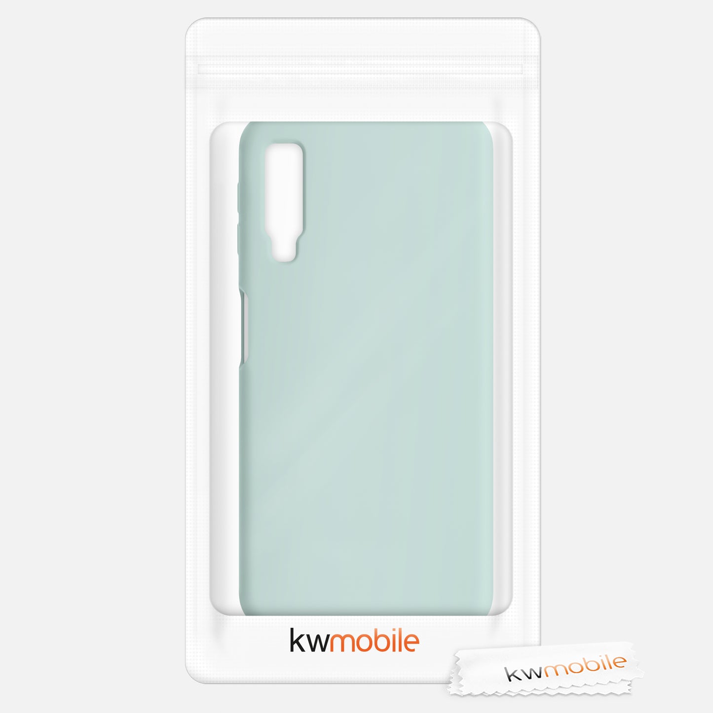 kwmobile Handyhülle für Samsung Galaxy A7 (2018) Hülle - Case Silikon - Kabelloses Laden - Schutzhülle Cover