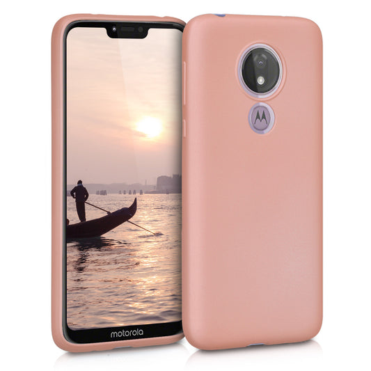 kwmobile Handyhülle für Motorola Moto G7 Power Hülle - Silikon Case - Schutzhülle Cover