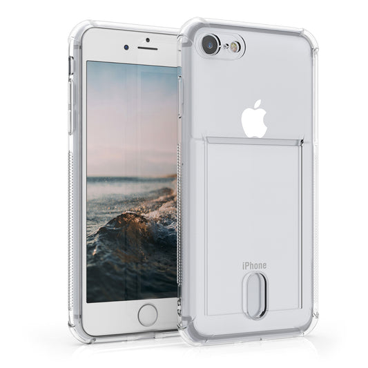 kwmobile Hülle kompatibel mit Apple iPhone SE (2022) / iPhone SE (2020) / iPhone 8 / iPhone 7 - Backcover mit Fotofach - Silikon Schutzhülle