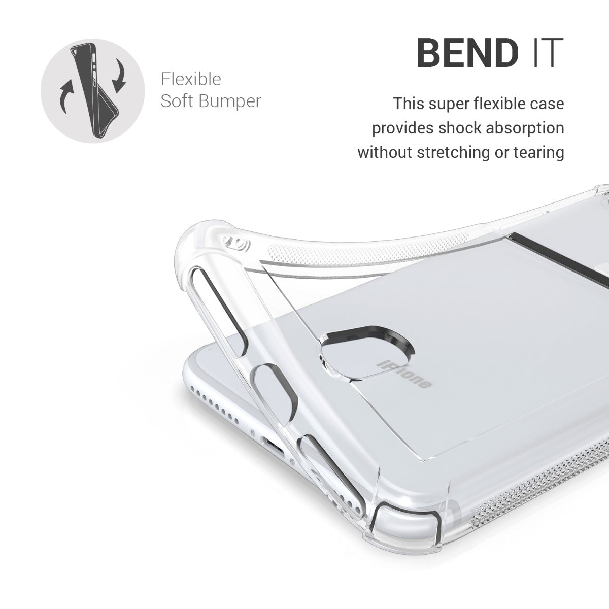 kwmobile Hülle kompatibel mit Apple iPhone SE (2022) / iPhone SE (2020) / iPhone 8 / iPhone 7 - Backcover mit Fotofach - Silikon Schutzhülle