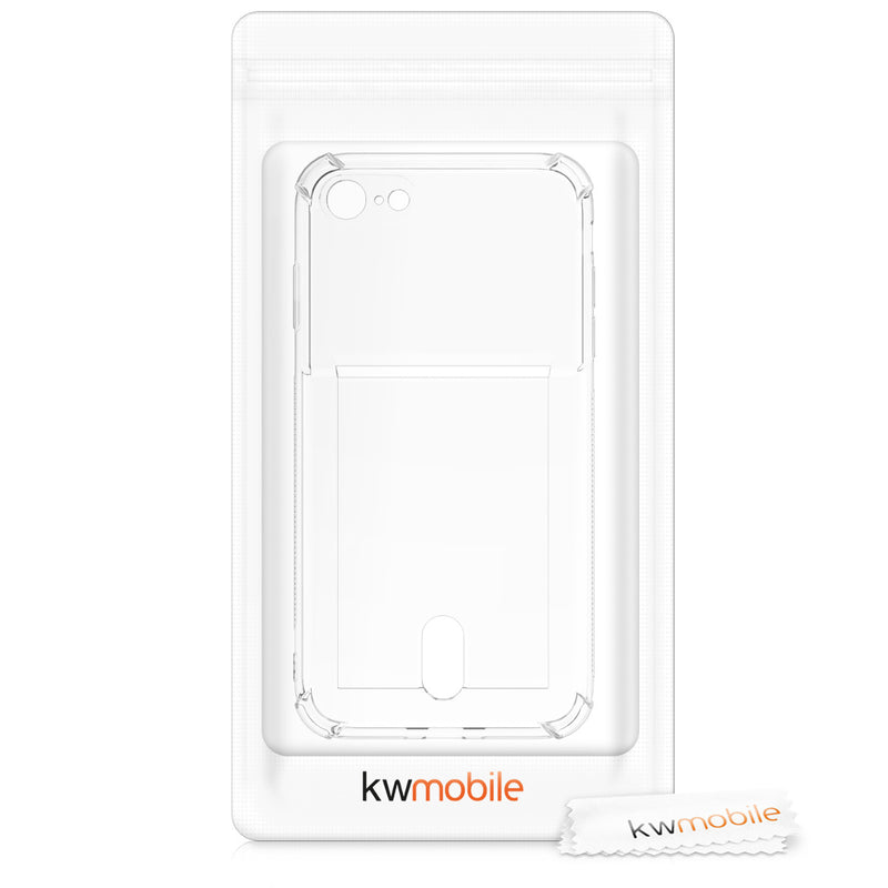 kwmobile Hülle kompatibel mit Apple iPhone SE (2022) / iPhone SE (2020) / iPhone 8 / iPhone 7 - Backcover mit Fotofach - Silikon Schutzhülle