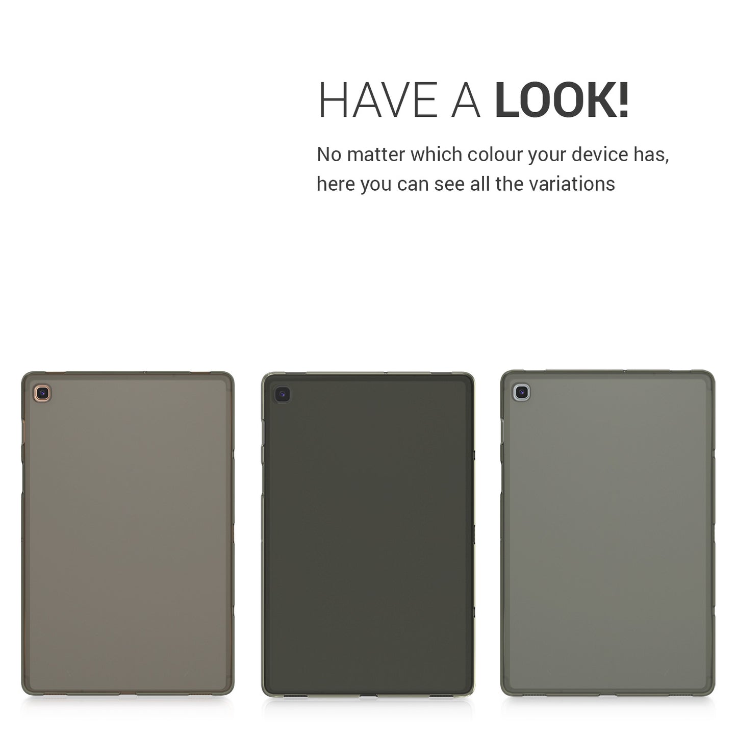 kwmobile Hülle kompatibel mit Samsung Galaxy Tab S5e Hülle - weiches Silikon Case transparent - Tablet Cover