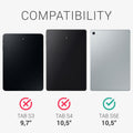 kwmobile Hülle kompatibel mit Samsung Galaxy Tab S5e Hülle - weiches Silikon Case transparent - Tablet Cover