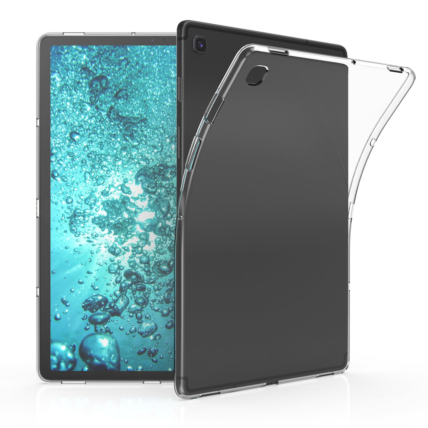 kwmobile Hülle kompatibel mit Samsung Galaxy Tab S5e Hülle - weiches Silikon Case transparent - Tablet Cover