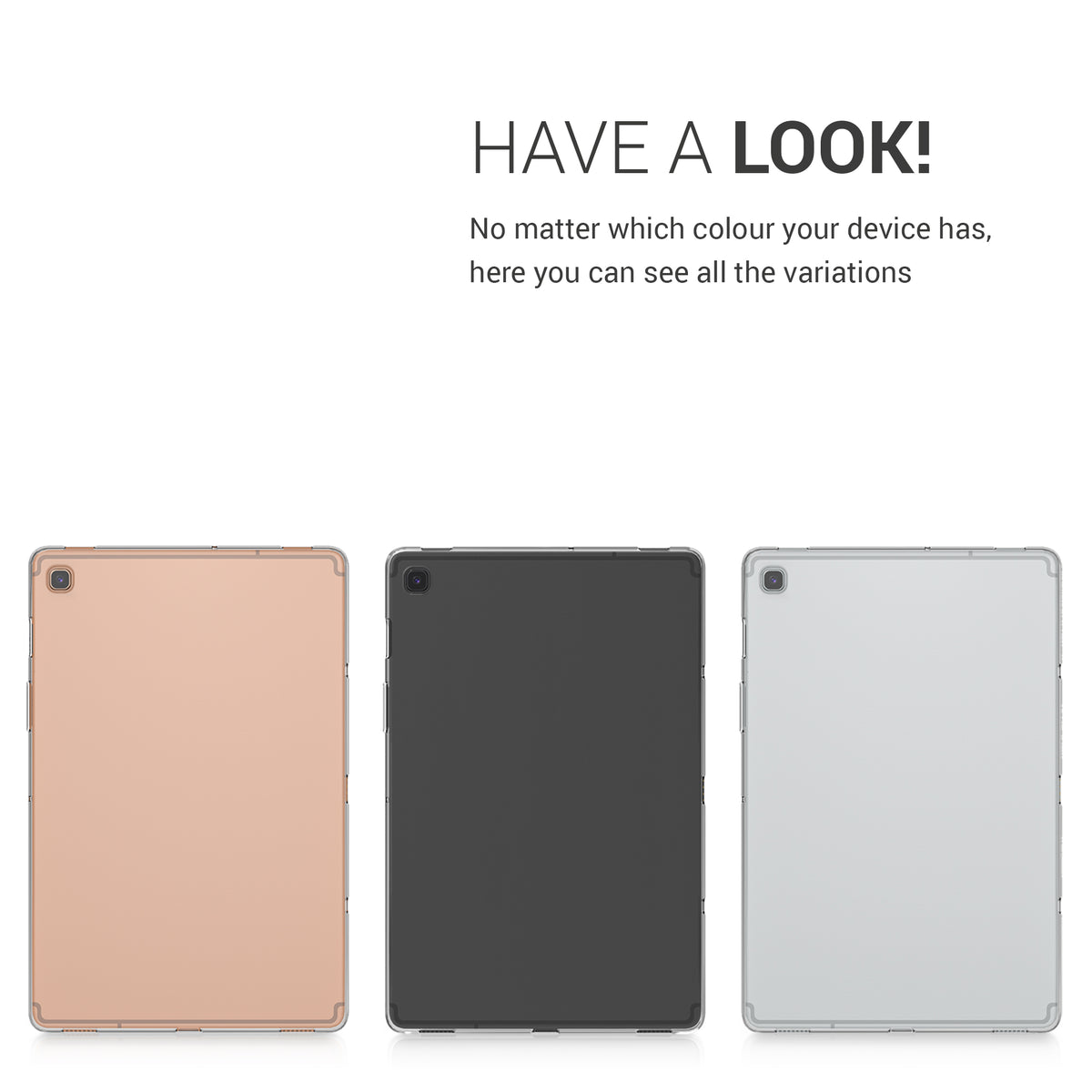 kwmobile Hülle kompatibel mit Samsung Galaxy Tab S5e Hülle - weiches Silikon Case transparent - Tablet Cover