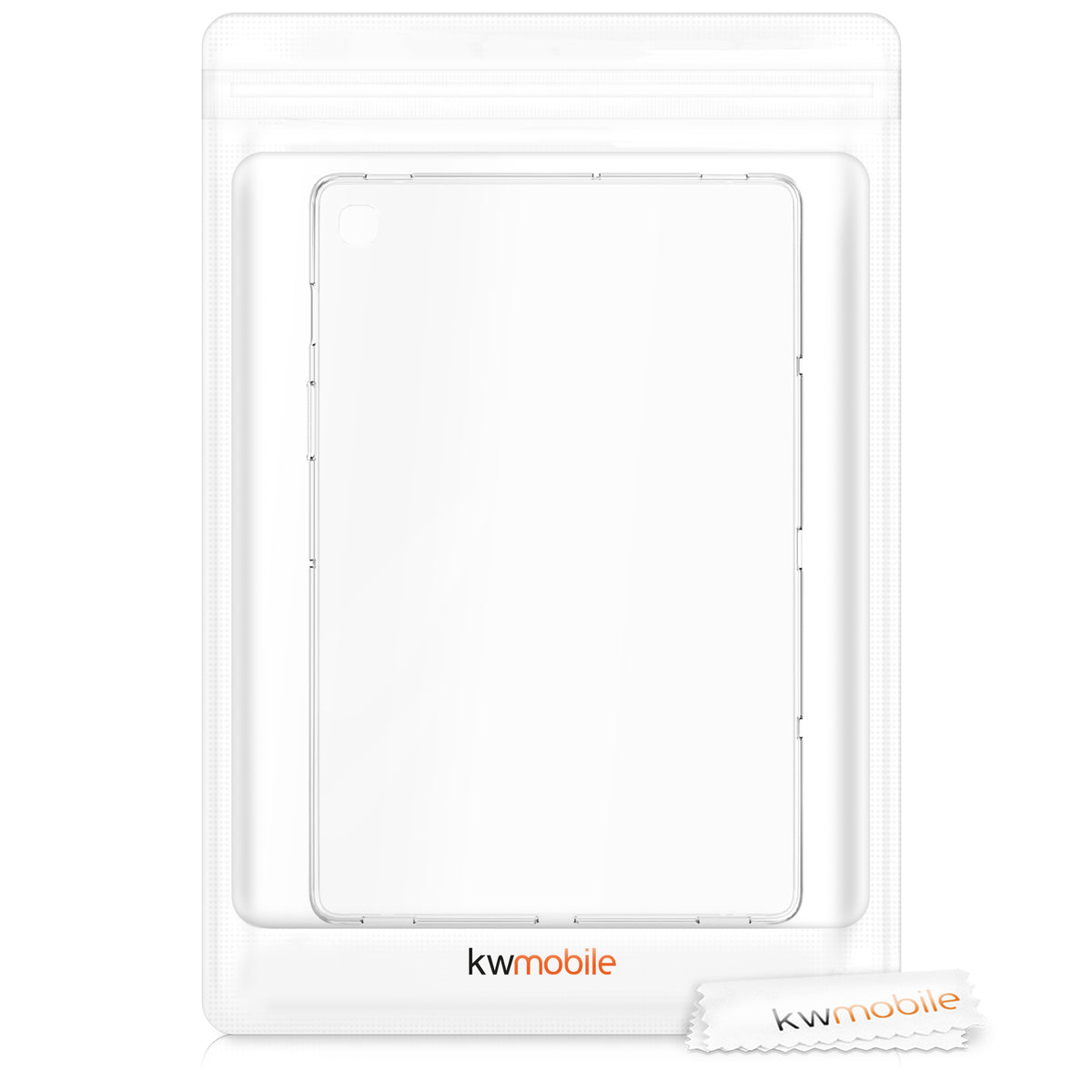 kwmobile Hülle kompatibel mit Samsung Galaxy Tab S5e Hülle - weiches Silikon Case transparent - Tablet Cover