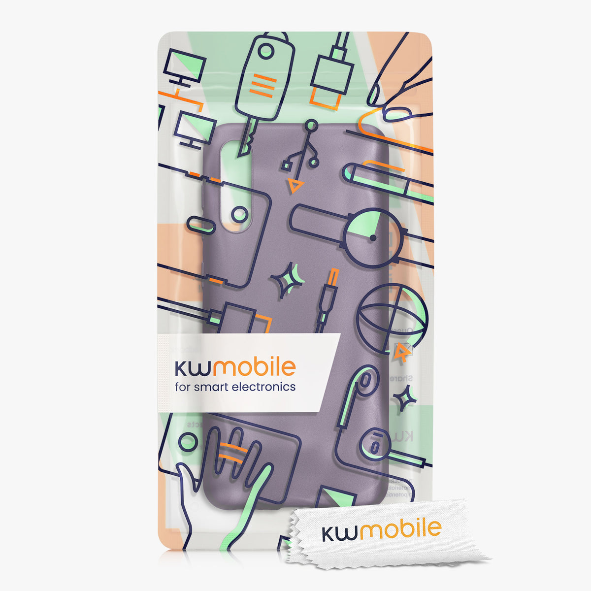 kwmobile Handyhülle für Samsung Galaxy A50 Hülle - Silikon Case metallisch schimmernd - Schutzhülle Cover