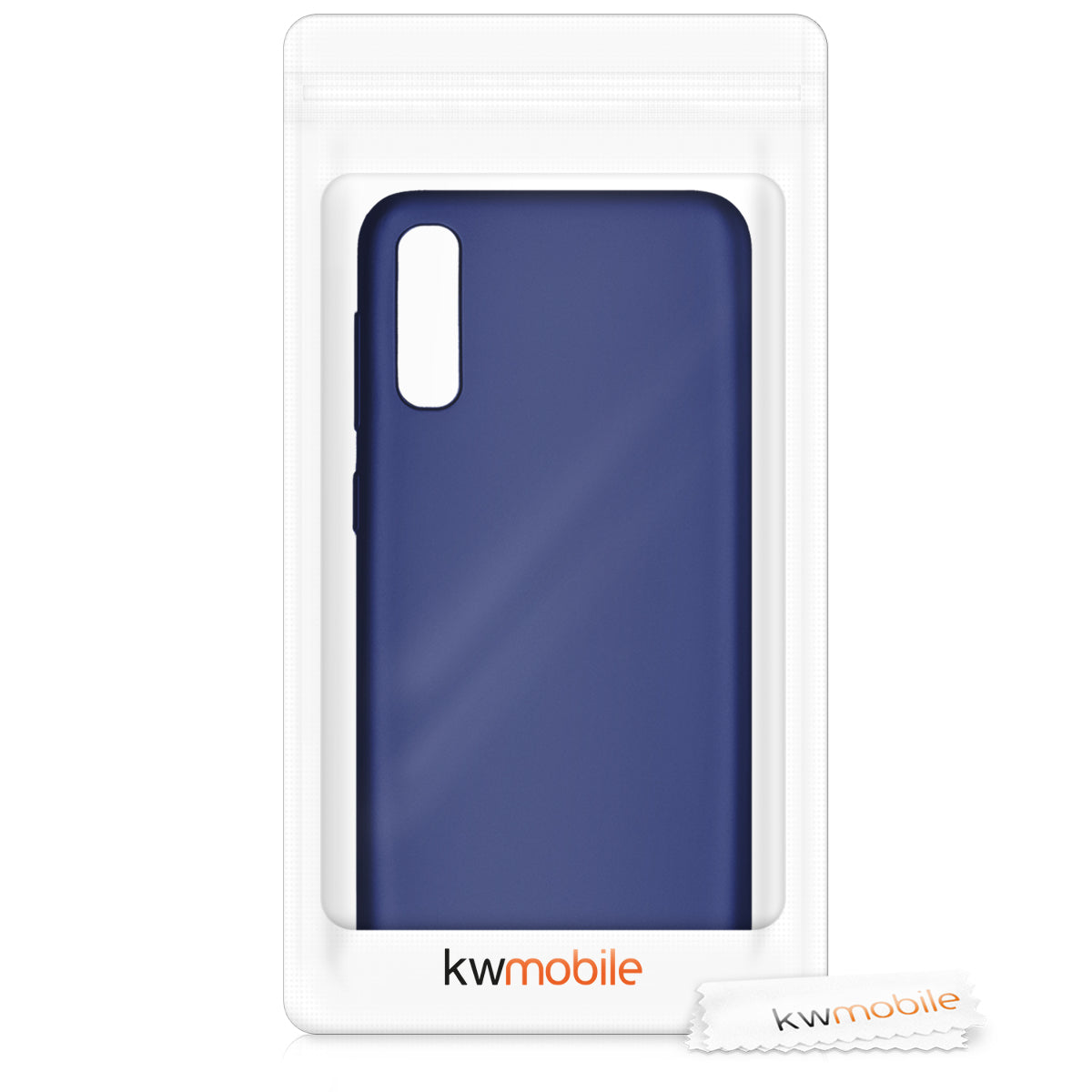 kwmobile Handyhülle für Samsung Galaxy A50 Hülle - Silikon Case metallisch schimmernd - Schutzhülle Cover