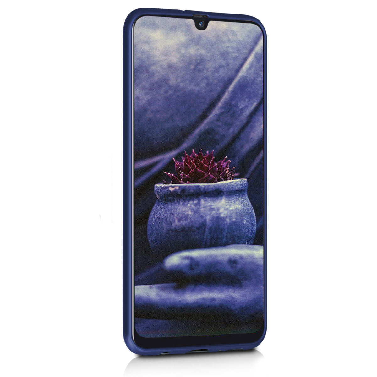 kwmobile Handyhülle für Samsung Galaxy A50 Hülle - Silikon Case metallisch schimmernd - Schutzhülle Cover