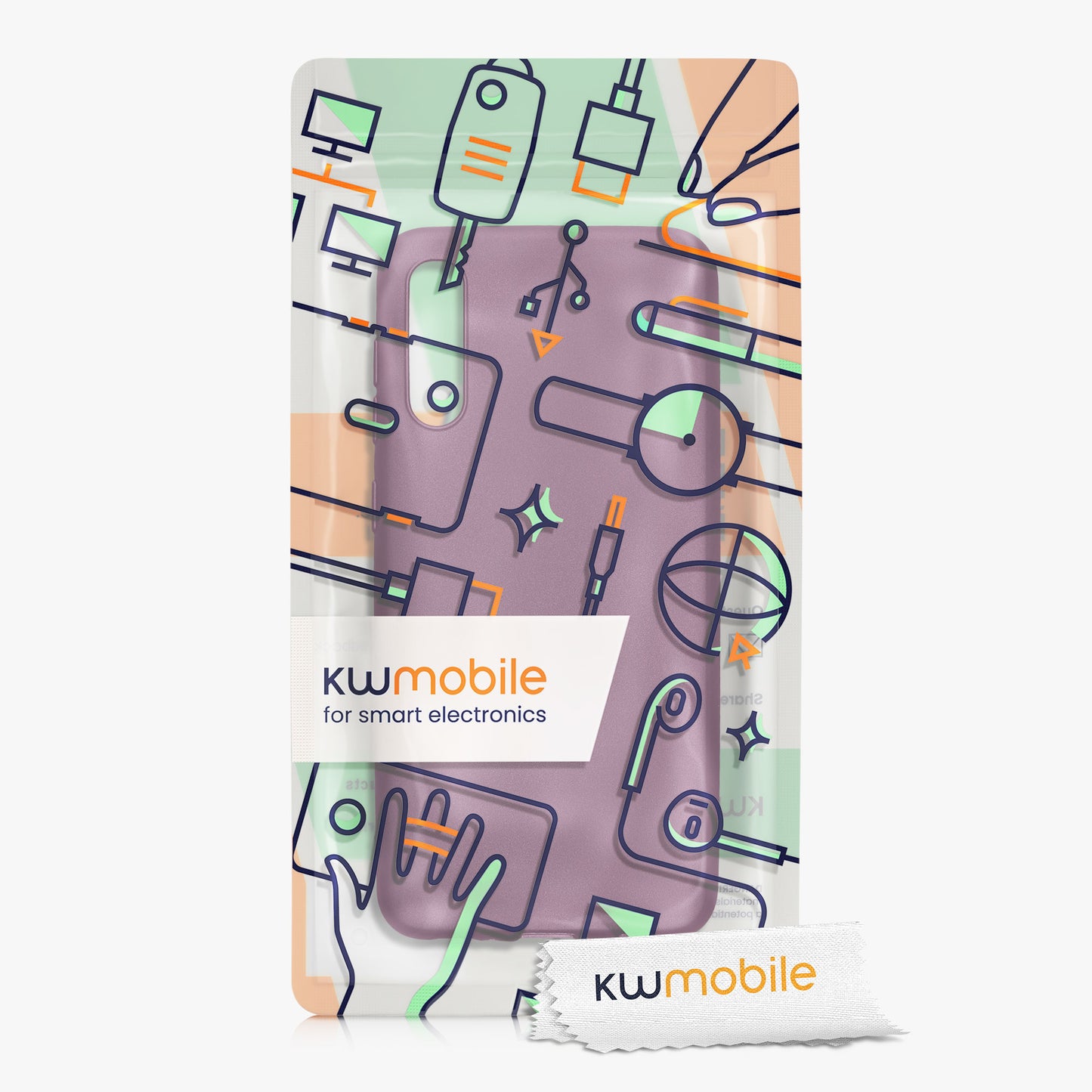kwmobile Handyhülle für Samsung Galaxy A50 Hülle - Silikon Case metallisch schimmernd - Schutzhülle Cover